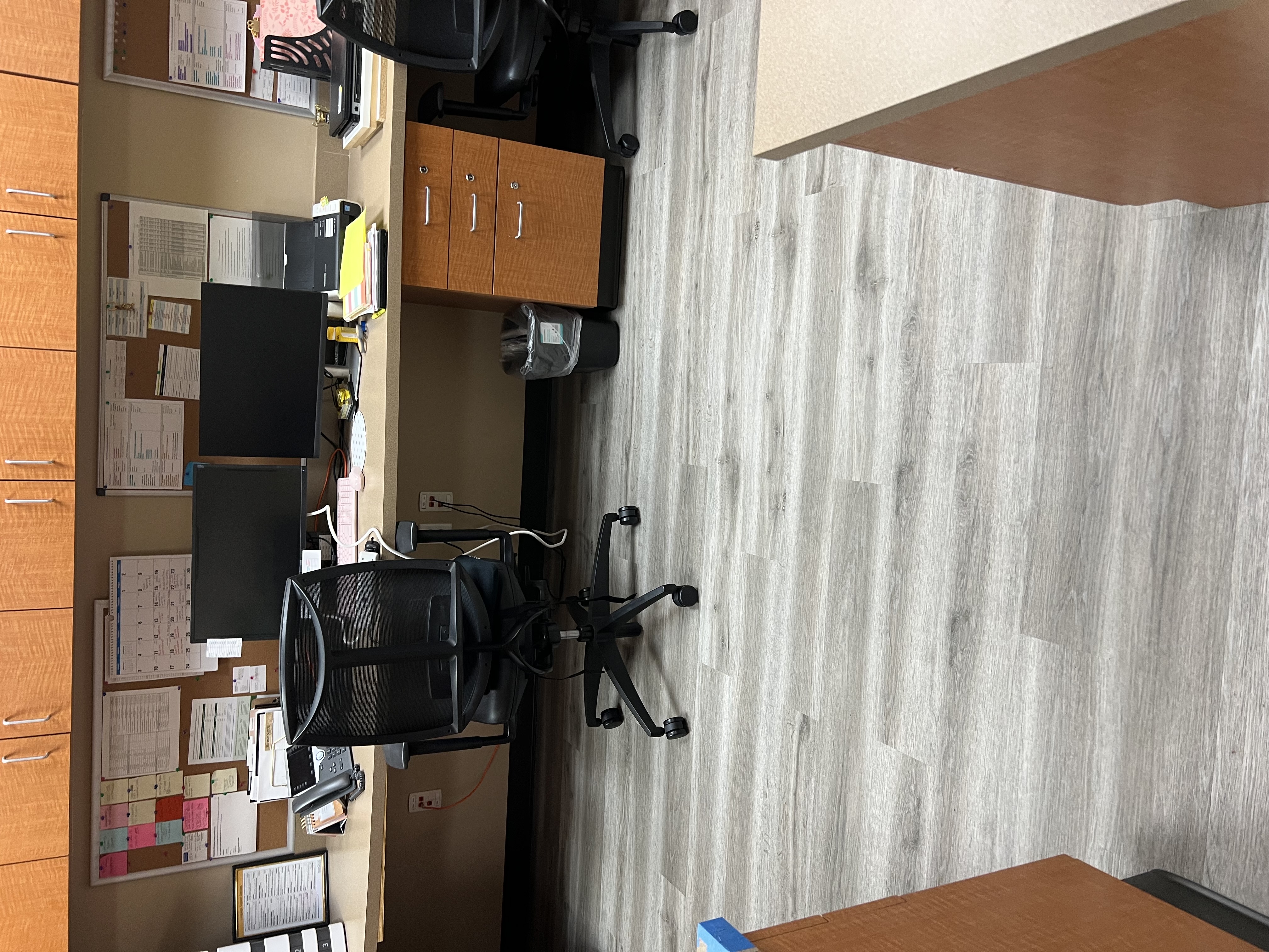 Finished flooring work for office space